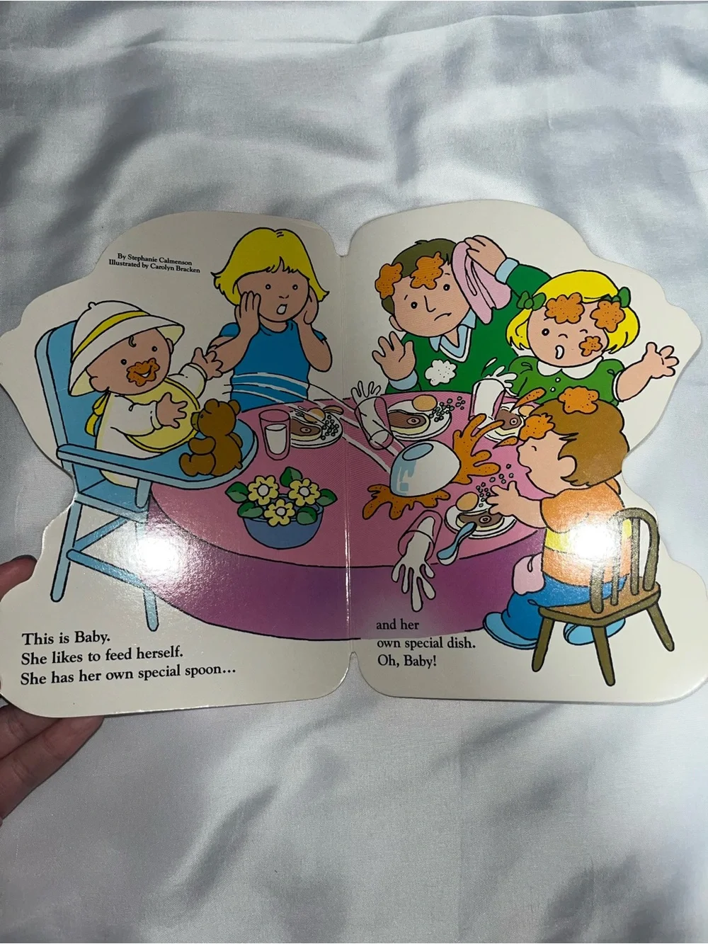 Vintage 1987 Meet Baby Fisher Price Little People Board Book RARE